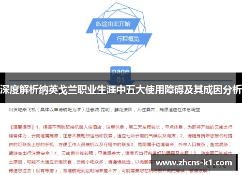 深度解析纳英戈兰职业生涯中五大使用障碍及其成因分析