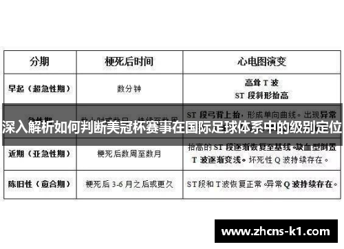 深入解析如何判断美冠杯赛事在国际足球体系中的级别定位