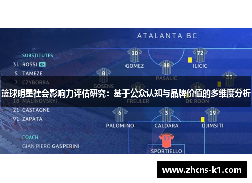 篮球明星社会影响力评估研究：基于公众认知与品牌价值的多维度分析